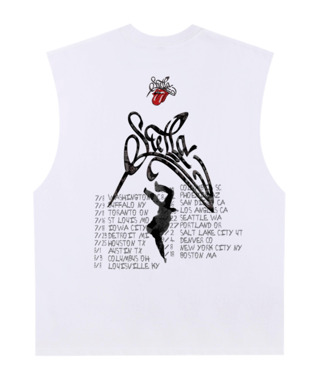 9 lives band sleeveless Tee