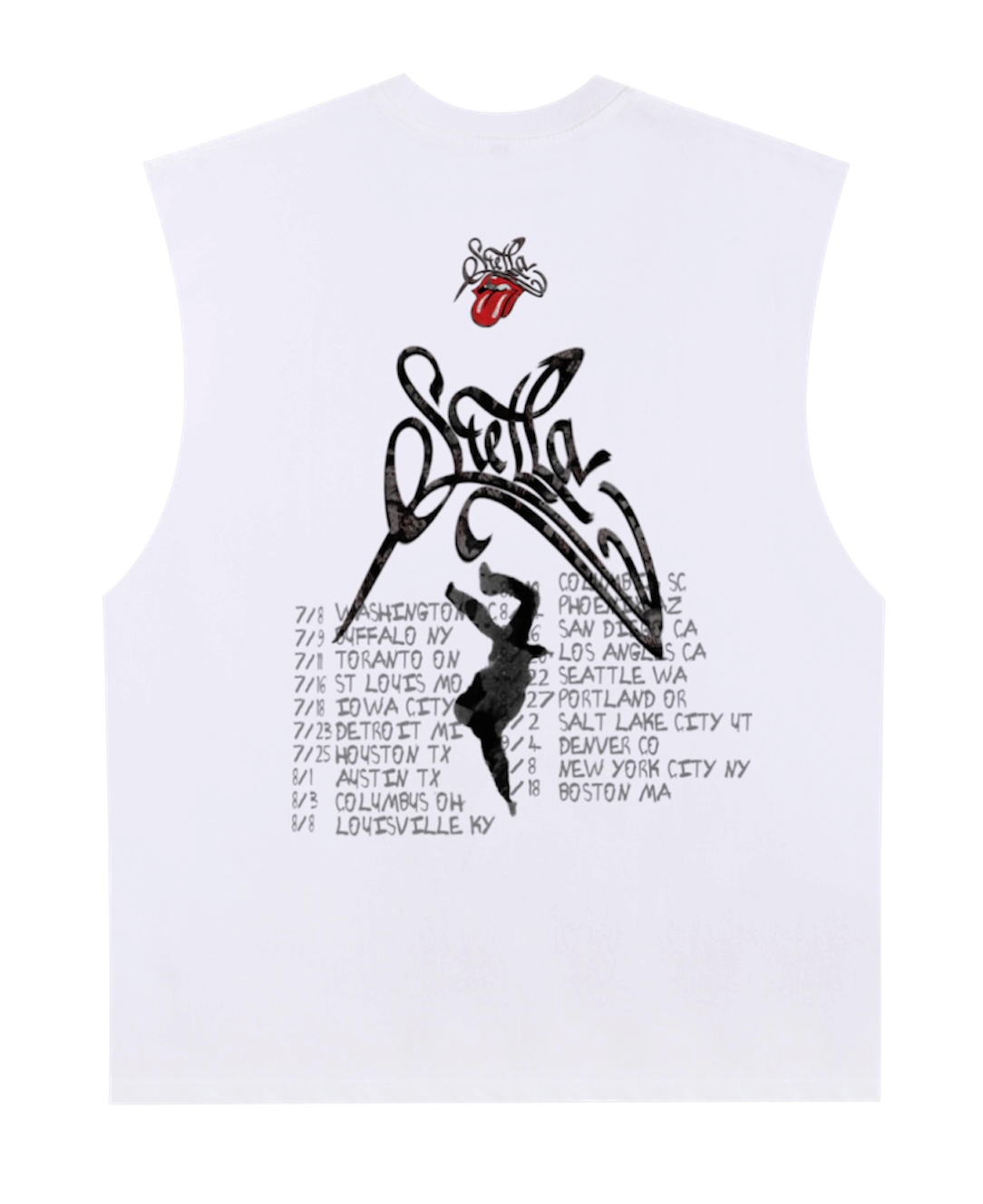 9 lives band sleeveless Tee