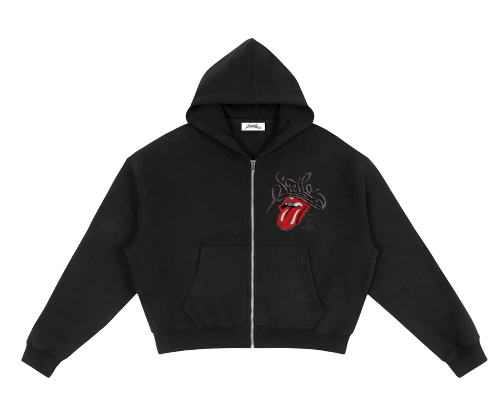 9 lives crop hoodie