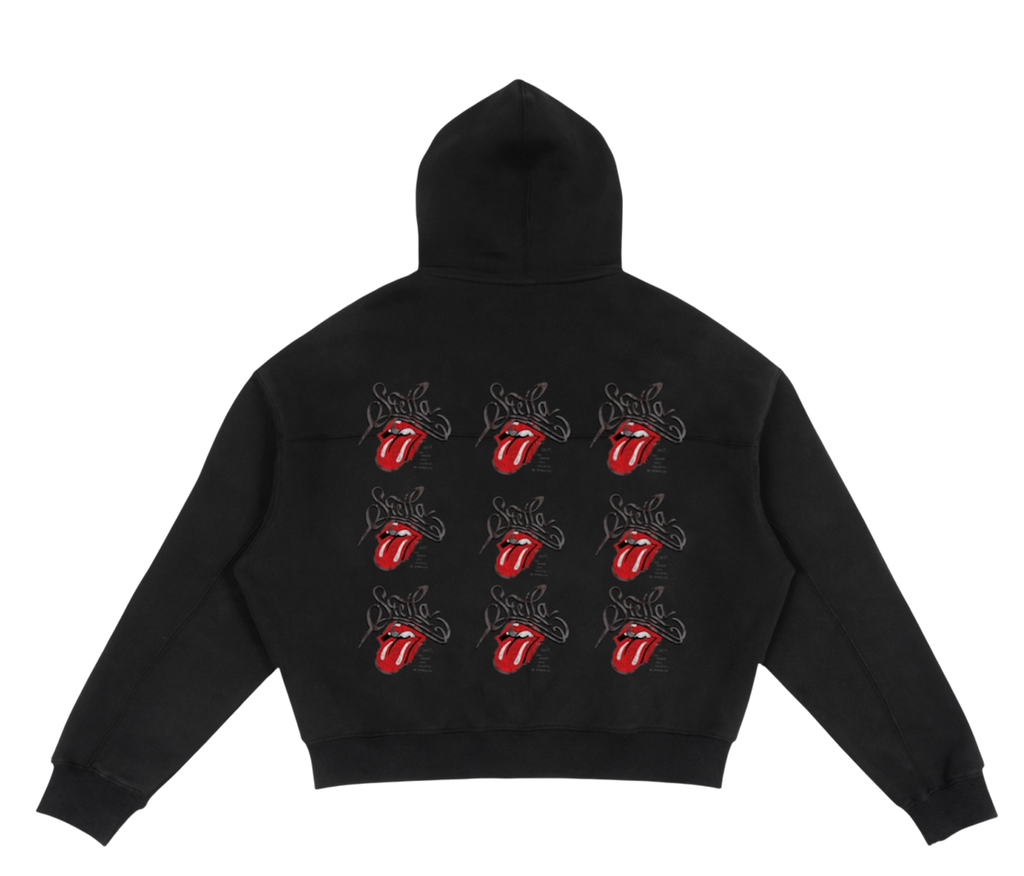 9 lives crop hoodie