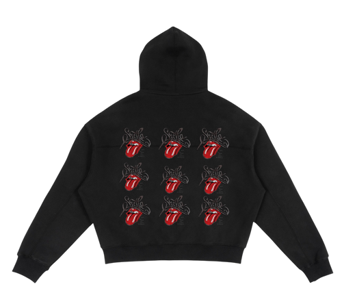 9 lives crop hoodie