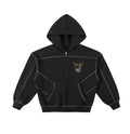 New York stitched boxy hoodie